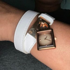 Double strap Dakota leather watch